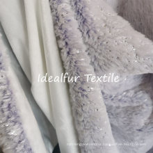 Bronzing Soft PV Fur for Blanket